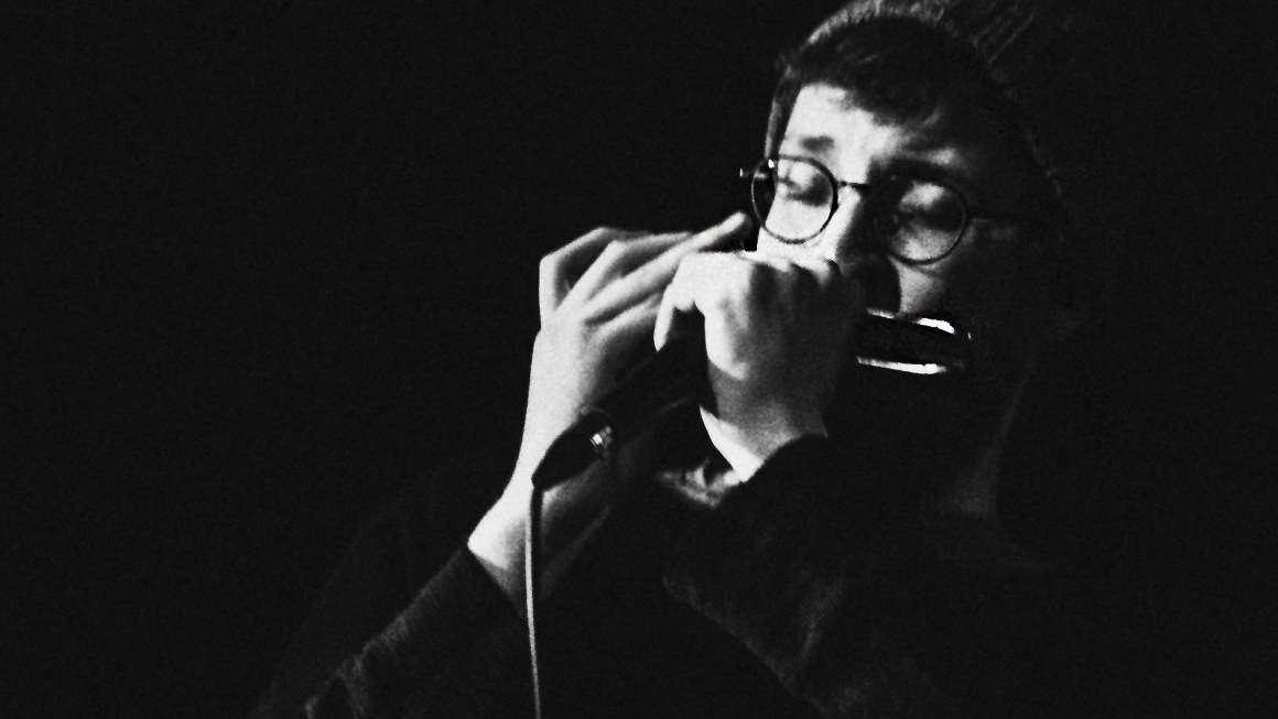 Victor Bøsling Group performing live with Victor Bøsling on chromatic harmonica, Gianfranco Mascayano on guitar, Pedro Ivo Ferreira on bass, and Jakob Zerdin on drums. Experience their modern and classic jazz sound through Originaria Events.