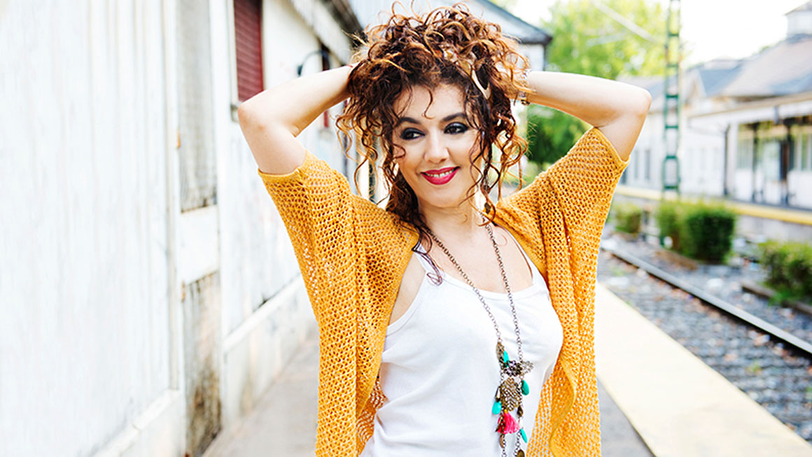 Lily Dahab and band performing passionate world jazz fusion with Latin and tango influences.